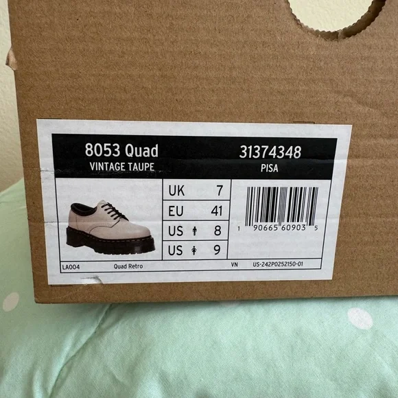 NWT Vintage Taupe Pisa 8053 Quad Retro Women’s size 9